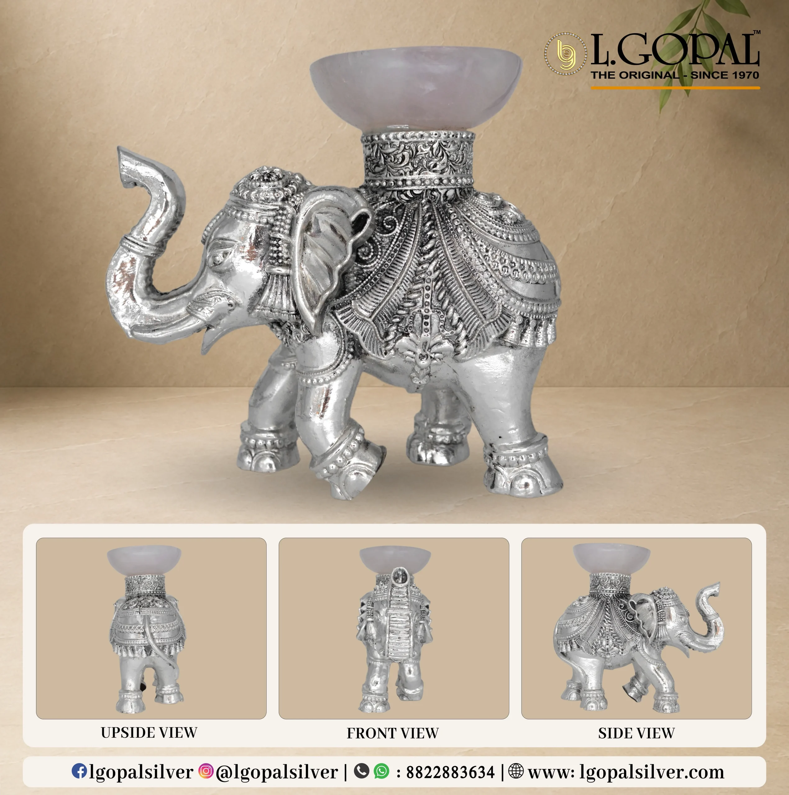 ELEPHANT WITH BOWL