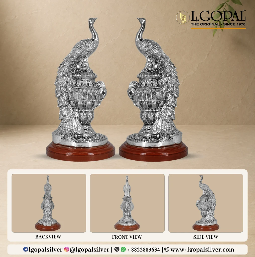 PEACOCK STAND PAIR