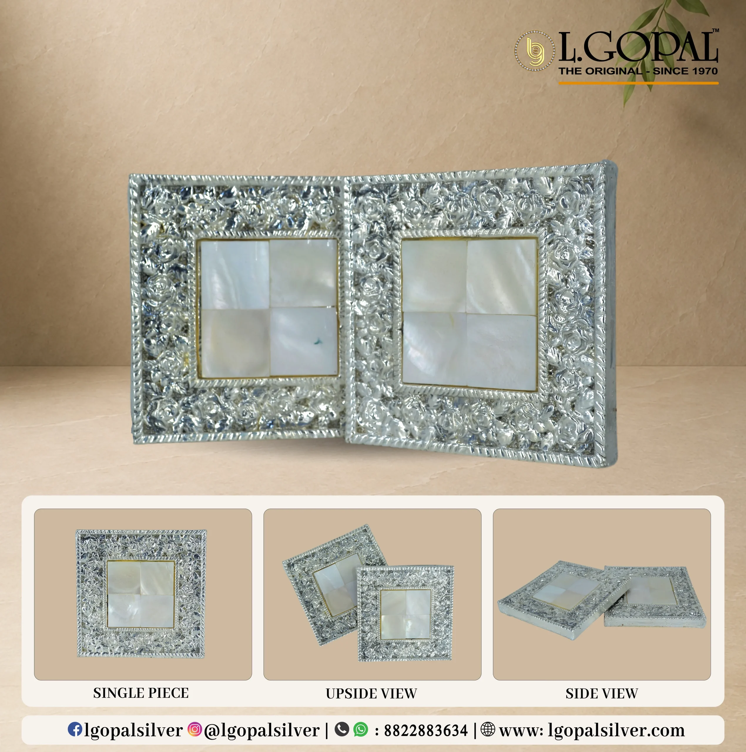 TEA COASTER 2 PAIR