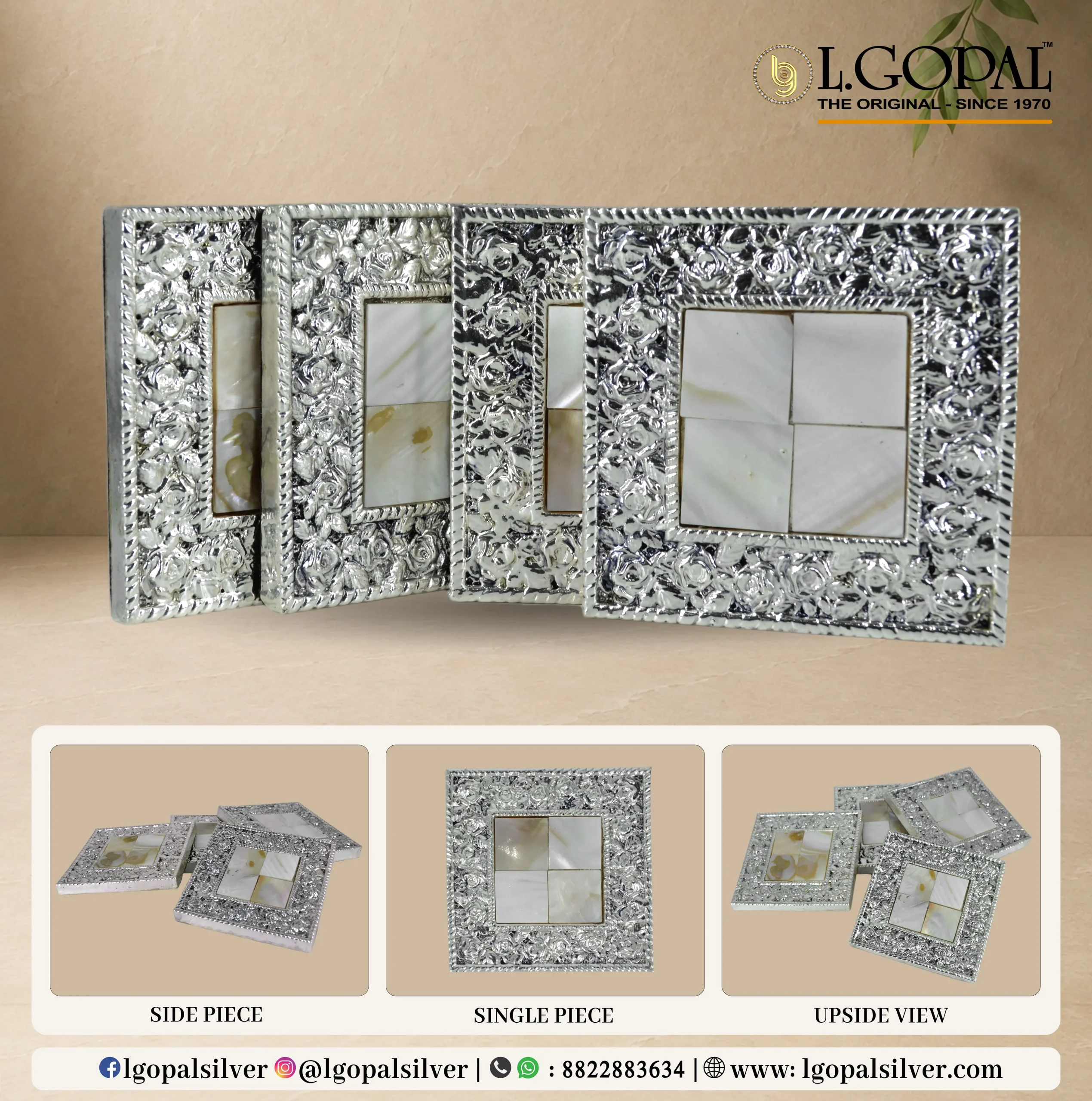 TEA COASTER 4 PAIR